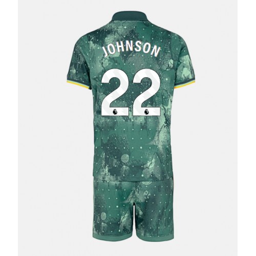 Fotbalové Dres Tottenham Hotspur Brennan Johnson #22 Dětské Alternativní 2024-25 Krátký Rukáv (+ trenýrky)